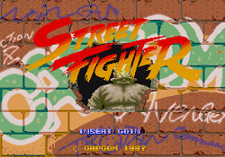 Street Fighter 1 opening Screen